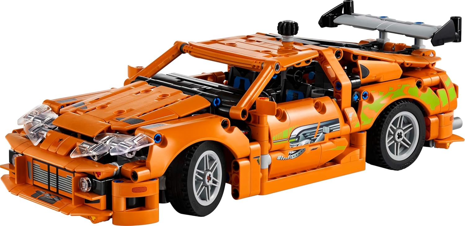LEGO Technic Fast and Furious Toyota Supra MK4 Toy Car - 6 Cylinder Engine & Opening Doors - Model Kits for 9+ Years Old Boys & Girls or Adult Motorsport Fans - Birthday Gift Idea - 42204