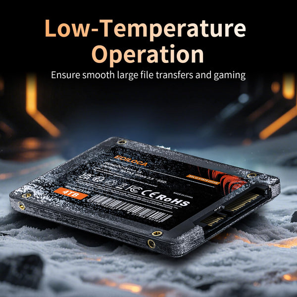 Ediloca 1TB SSD, Internal Solid State Drives, 2.5" SATA SSD 1TB, Up to 550MB/s, 3D NAND TLC, Compatible with Laptop & PC Desktop(ES106 Black)