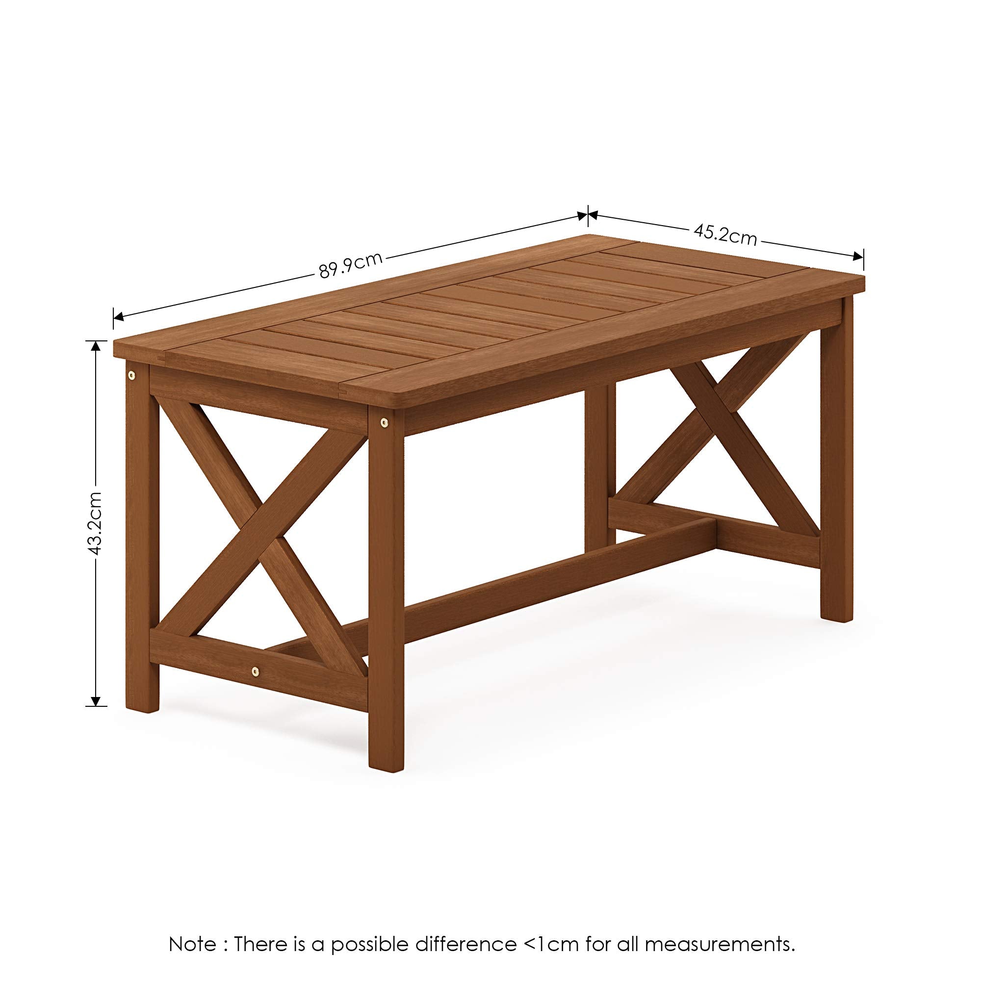 Furinno Patio Tables, Wood, Natural, one size