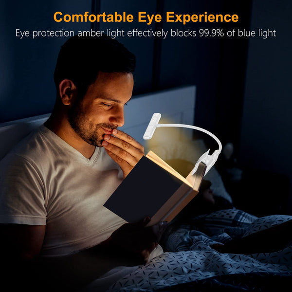 Gritin 19 LED Book Light, Reading Light Book Lamp for Reading at Night with Memory Function, 3 Eye-Protecting Modes -Stepless Dimming, Long Battery Life, 360° Flexible Lamp for Bed,Tablet