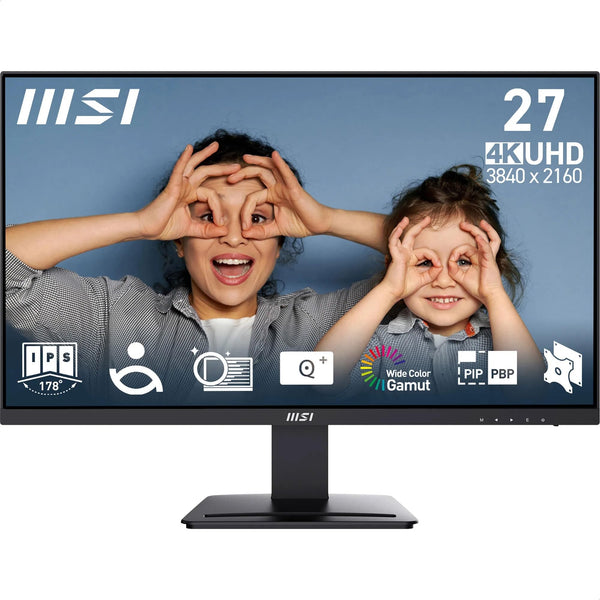 MSI PRO MP251 24.5 Inch Full HD Office Monitor - 1920 x 1080 IPS Panel, 100 Hz, Eye-Friendly Screen, Built-in Speakers, Tilt-Adjustable - HDMI 1.4b, D-Sub (VGA)