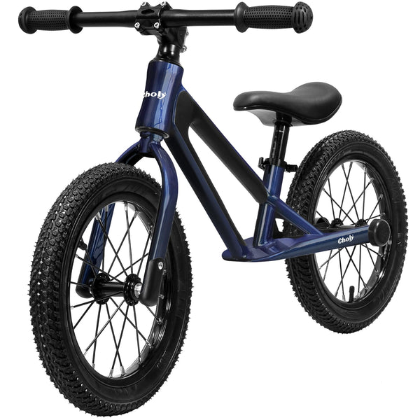 CHOLY 14 Inch Balance Bike for 3,4,5,6 Year Old Boys Girls, No Pedal Kids Bike with Adjustable Seat, Air Tires and Magnesium Alloy Frame, Lightweight Children's Traing Bicycle