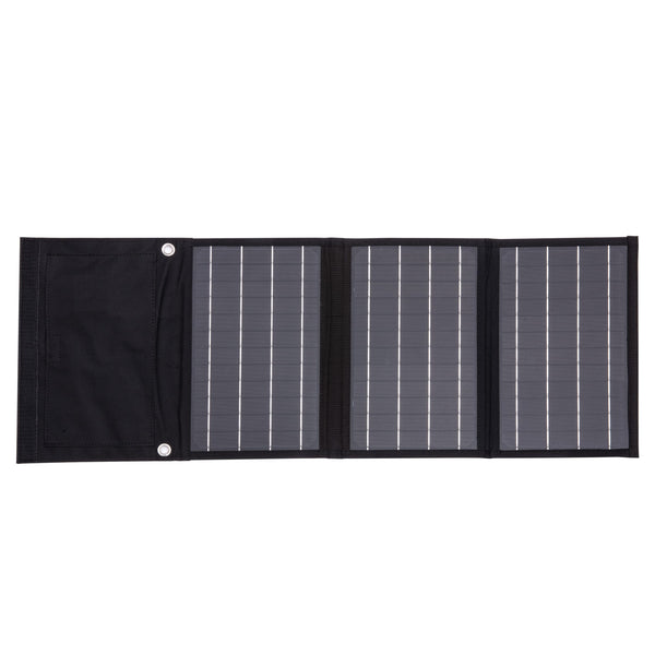 Technaxx 21W Solar Charger with USB for Phone, Powerbank, Tablet, etc. - Perfect for Traveling, Camping and Outdoor - Solar Panel Charging Case TX-207