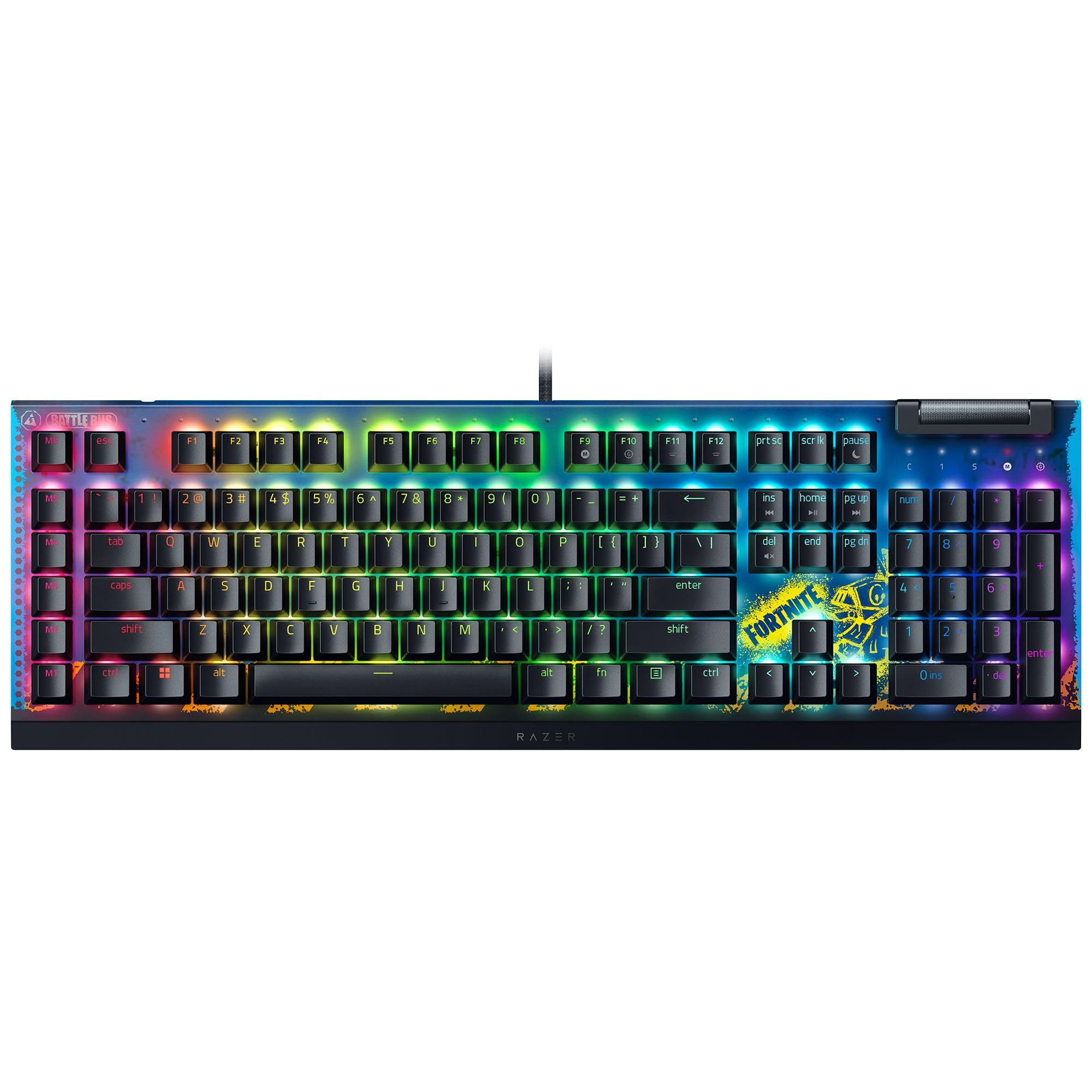 Razer BlackWidow V4 X Minecraft Edition - Mechanical Gaming Keyboard - Chroma RGB (Green Mechanical Switches, 6 Dedicated Macro Keys, Doubleshot ABS Keycaps) US Layout | Minecraft