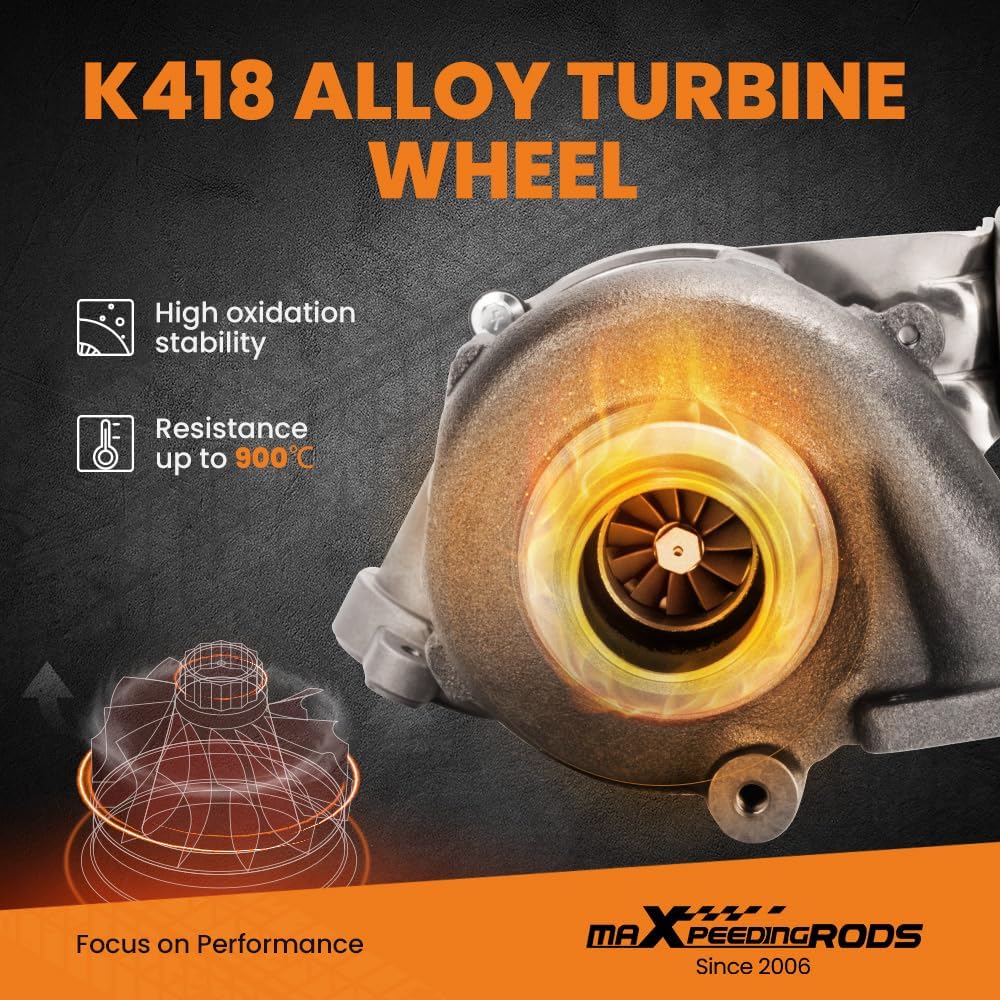 maXpeedingrods GT1544V Turbocharger 753420-5005S for Citroen C3 C4 C5 for Ford C-MAX/Focus TDCi 1.6L D DV6TED4 2003-