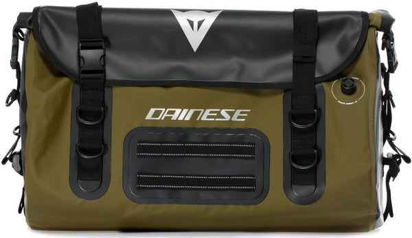 Dainese - Explorer Wp Duffel Bag 45L, Motorbike Travel Bag, Waterproof Material, PVC, for Men and Women, Black/Green