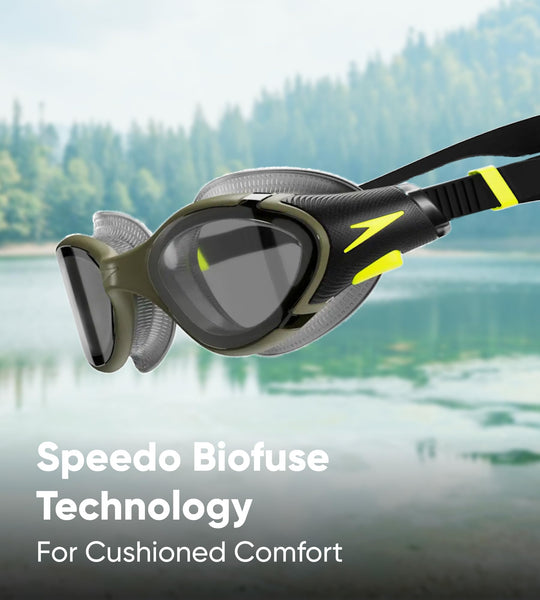 Speedo Unisex Biofuse 2.0 Swimming Goggles | Patented Easy Adjustment | Anti-fog | Anti-leak | Enhanced Fit | Improved Comfort Goggles (pack of 1)