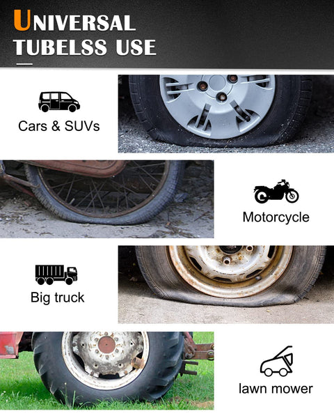 MAIKEHIGH Heavy Duty Tyre Puncture Repair Kit, 69Pcs Tubeless Car Tyre Plug Set for Auto, ATV, Truck, Tractor, Motorcycle, Off-Road (Blue)