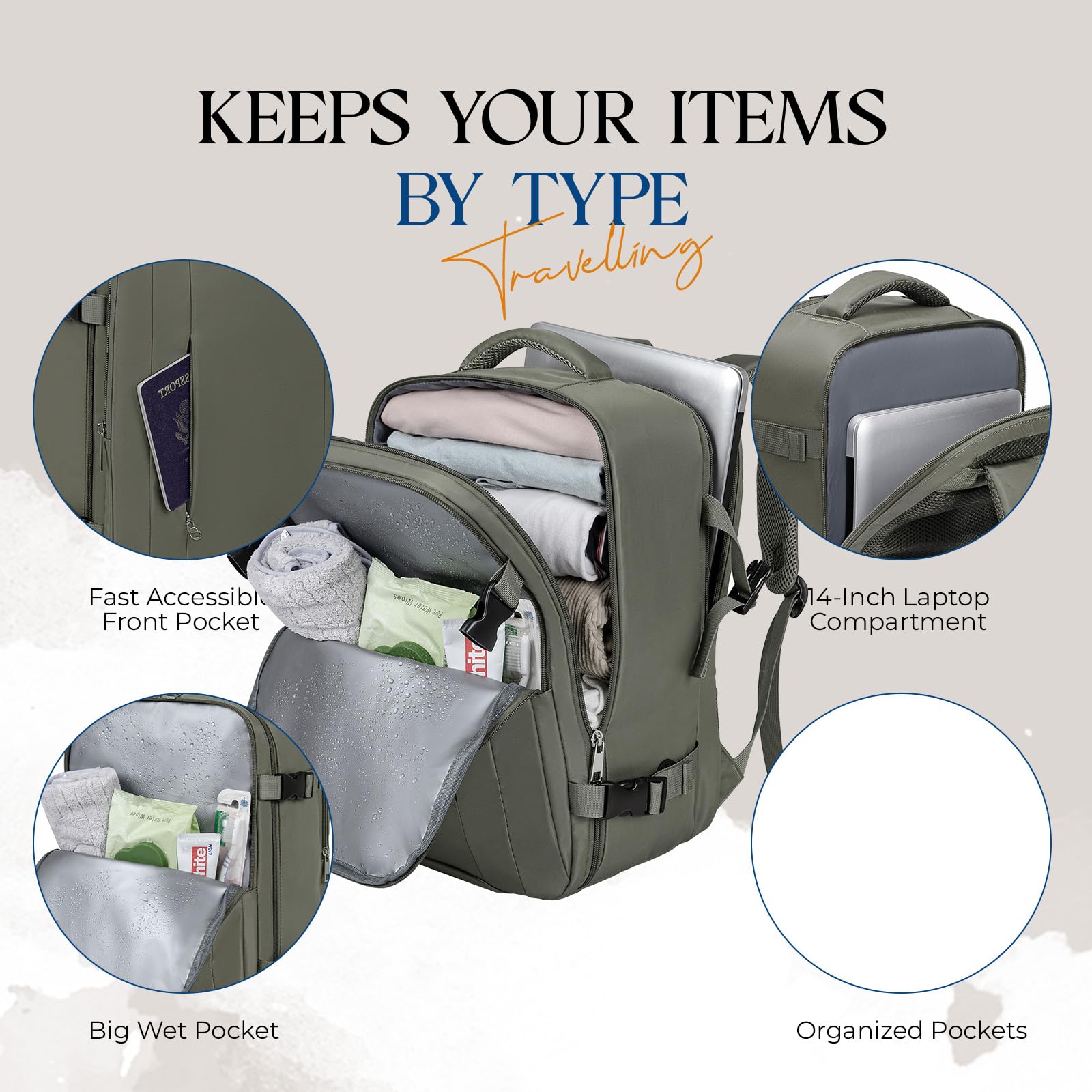 for Ryanair Cabin Bags 40x20x25 Underseat Bag,Small Travel Backpack Cabin Size Carry-ons for Women Men,Hand Luggage for Overnight,Casual Daypack with Laptop Compartment,Anti Theft Pocket