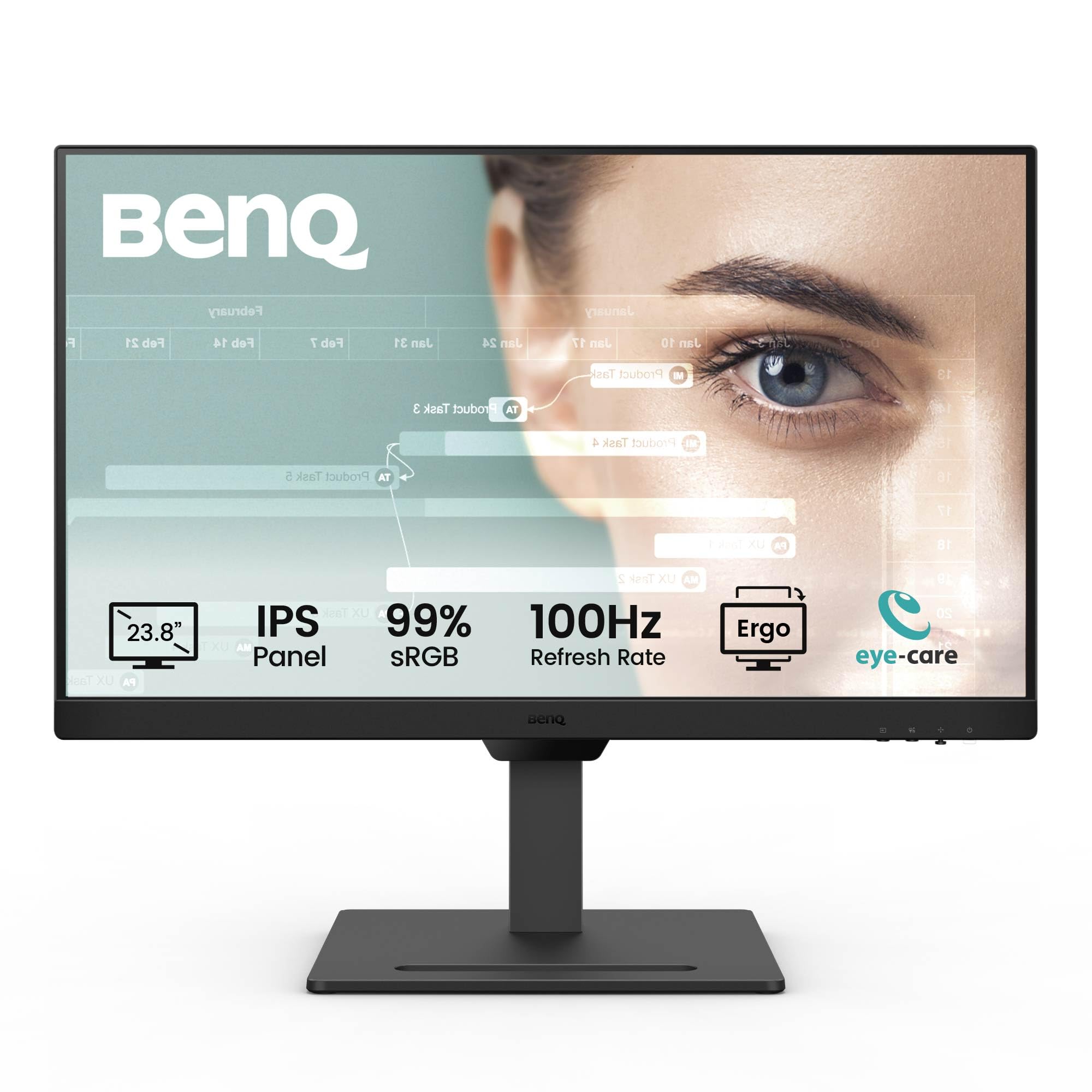 BenQ GW2790E 27 Inch Monitor, Gaming 100Hz, Full-HD, IPS, Eye-Care, HDMI, DP