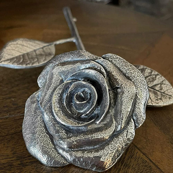 English Pewter Company 10th Tenth Tin Ten 10 Year Wedding Anniversary Everlasting Forever Rose Keepsake Gift [ANN101]