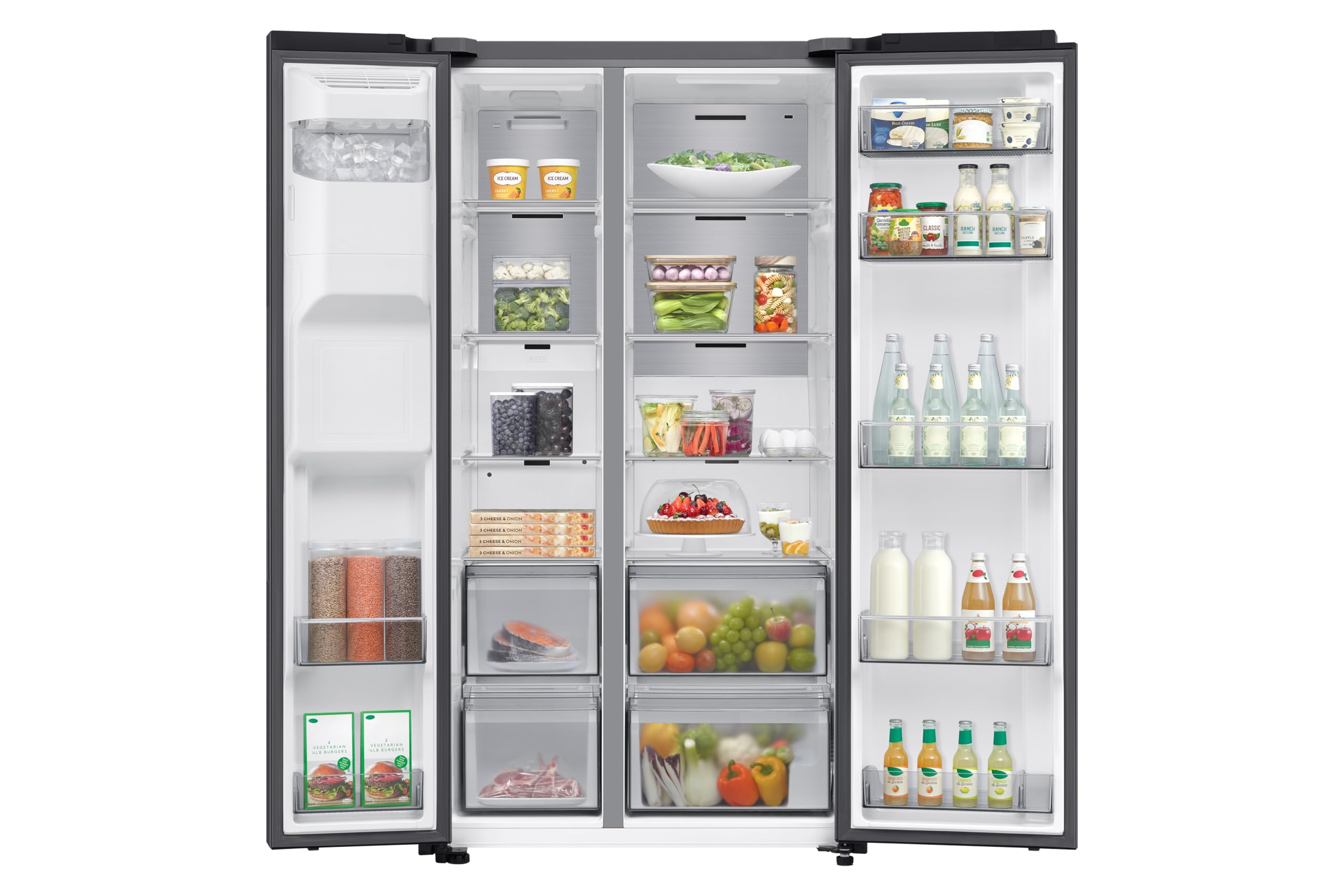 Samsung Series 7 SpaceMax RS70F66KCTEU 634L Smart American Fridge Freezer, Silver