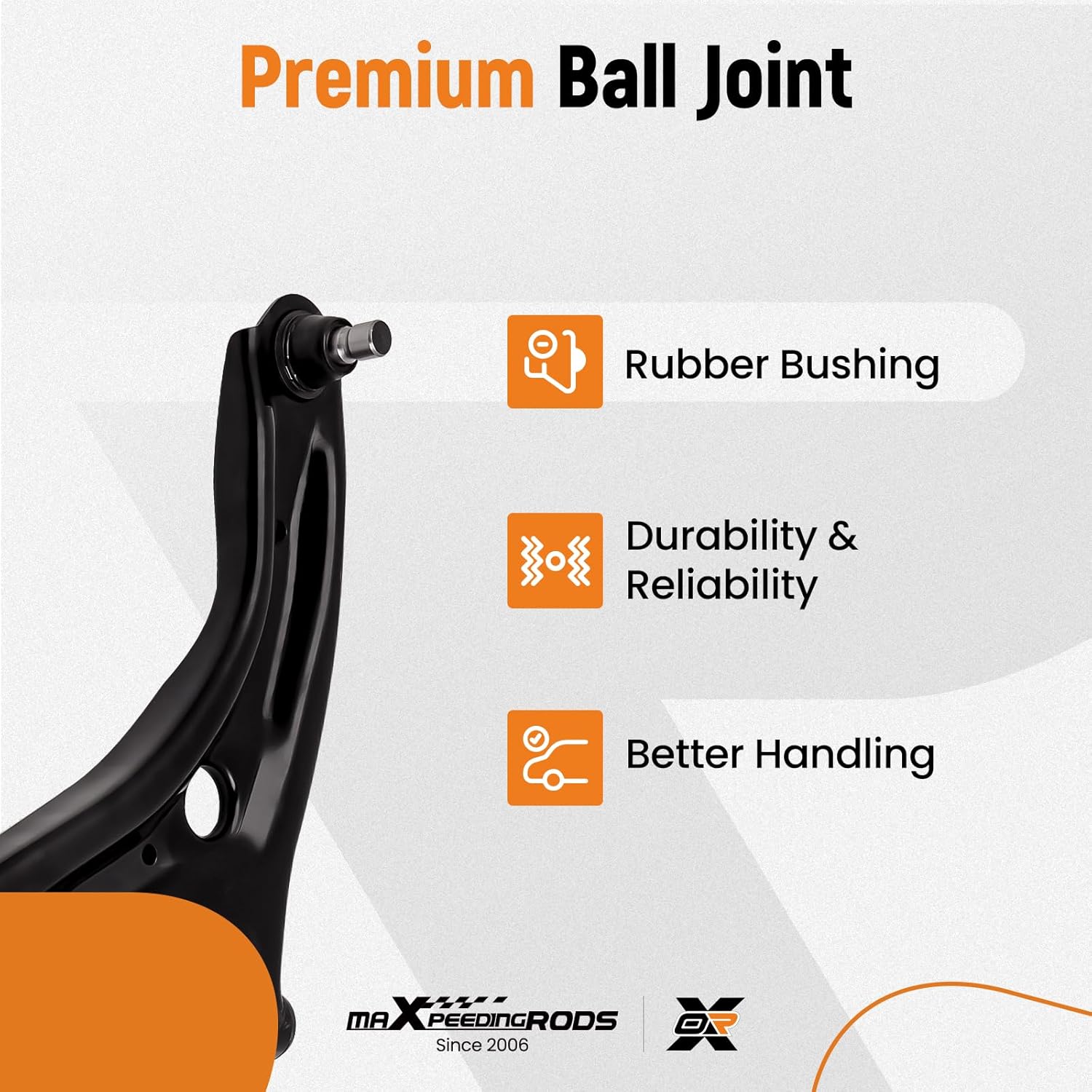 maXpeedingrods Front Lower Suspension Control Arms Wishbones for Fiesta MK6 MK7 2008-on