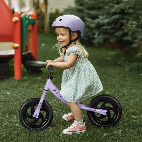 12" Balance Bike Carbon Steel Frame No Pedal Walking Balance Bike Training Bicycle for Kids and Toddlers 2- to 6 Years Old