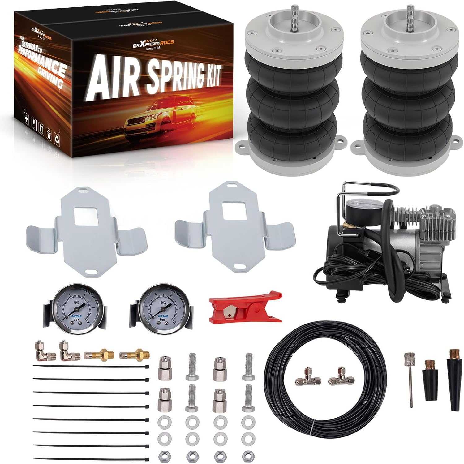 maXpeedingrods Air Suspension Kit W/Compressor For Citroën Relay 230 244 250 1994-5000kg