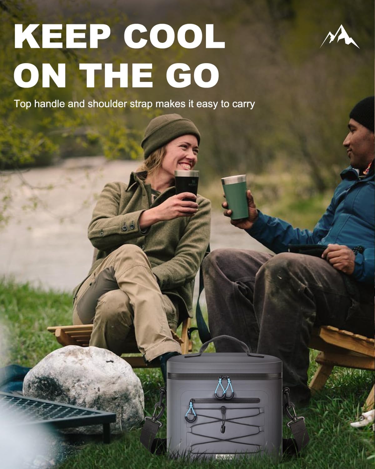 YULEEE 7/15/20L Insulated Cooler Bag - Large Multi-Functional Picnic Lunch Bag for Men & Women,Waterproof Leakproof Perfect for Beach, Family,Travel, Camping, Work,BBQ,and Outdoor Activities