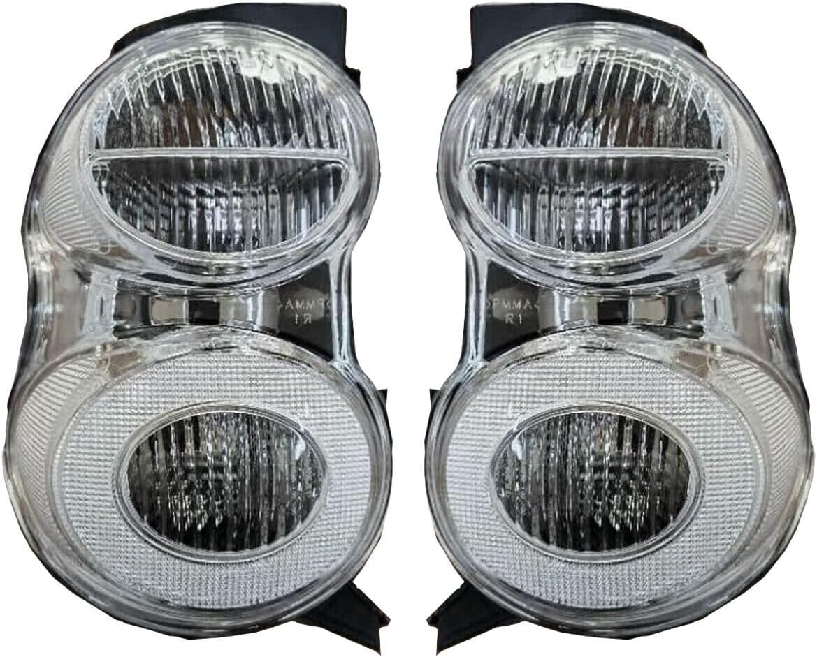 GAZOZ PERFORMANCE Exterior Accessories - Rear Assembly Tail light TailLights Lamps W/Clear Lens Compatible With 2007-2014 Smart Car Fortwo 451 Mk2