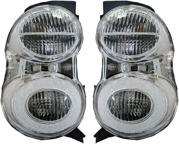 GAZOZ PERFORMANCE Exterior Accessories - Rear Assembly Tail light TailLights Lamps W/Clear Lens Compatible With 2007-2014 Smart Car Fortwo 451 Mk2