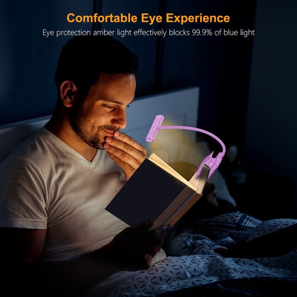 Gritin 19 LED Book Light, Reading Light Book Lamp for Reading at Night with Memory Function, 3 Eye-Protecting Modes -Stepless Dimming, Long Battery Life, 360° Flexible Lamp for Bed,Tablet