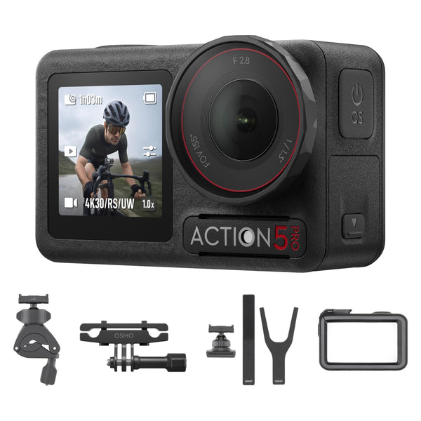 DJI Osmo Action 5 Pro Standard Combo, Waterproof Camera With 1/1.3" Sensor, 4K/120fps Video, Subject Tracking, Stabilization, Dual OLED Touchscreens, Action Camera 4K Ideal for Sports, Vlog