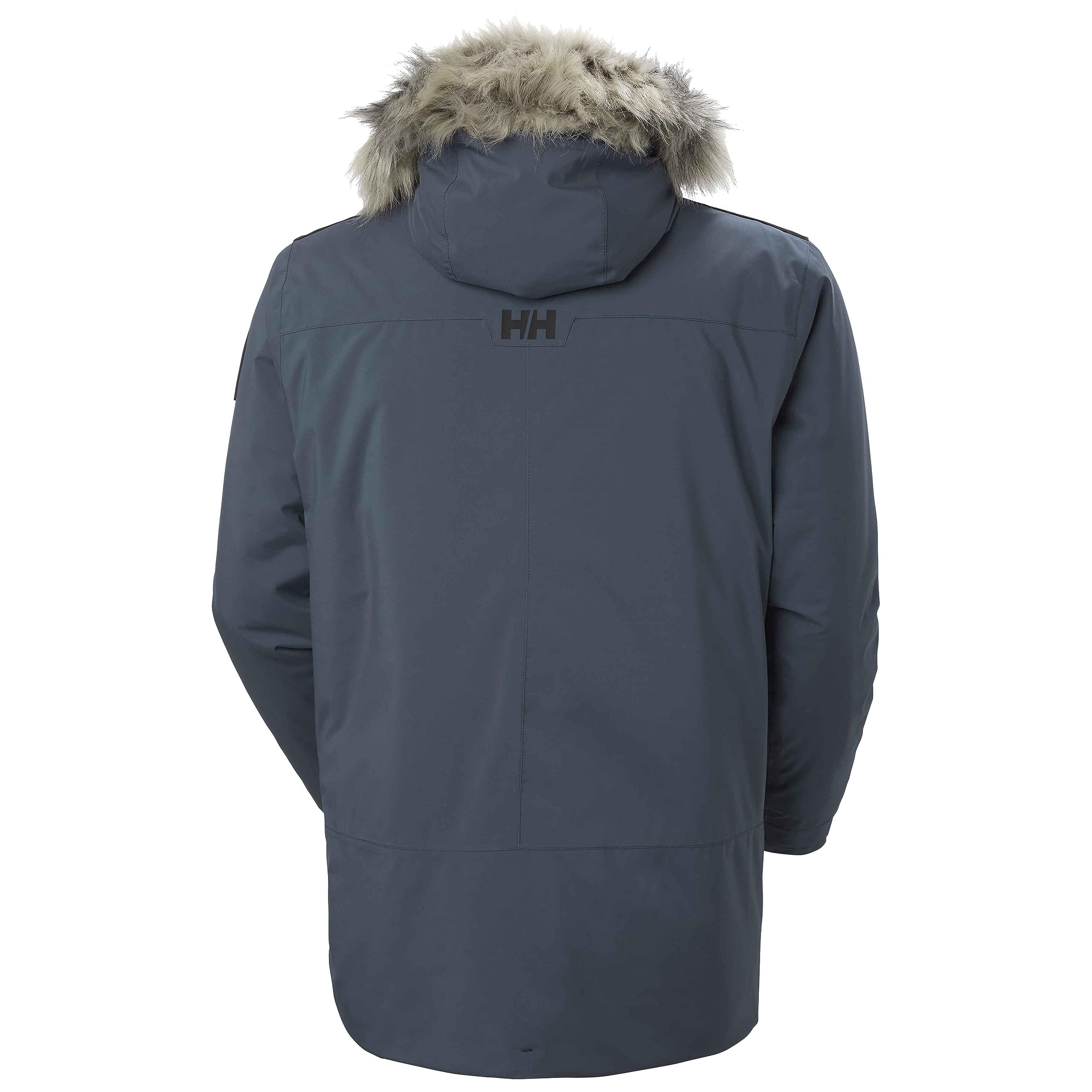 Helly Hansen Men's Reine Parka – Waterproof Insulated Parka with Adjustable Hood and Reflective Details