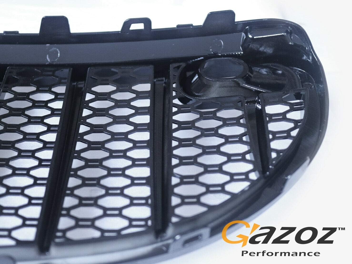Gloss Black Front Grill Compatible With Smart Car Fortwo 453 Gen.3 - Grille Upgrade Replacement