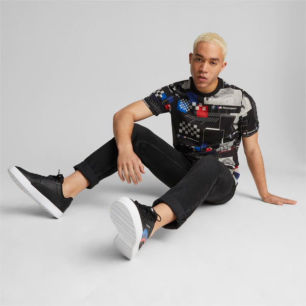 PUMA Men's BMW M Motorsport All Over Print Tee T-Shirt