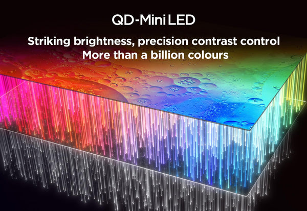 TCL 75Q6C-UK QD-Mini LED TV, 4K HDR Premium 1000nits, Smart TV Powered by Google TV (Dolby Vision IQ & Atmos, Onkyo 2.1 Sound System, 144Hz Motion Clarity Pro, 2025 New Model)