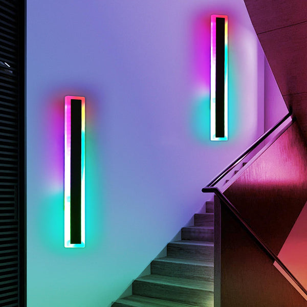 Mikeru 6500k Cool White Outdoor Wall Light, 150cm Modern Porch Wall Light, LED Vertical Long Acrylic Garden Fixture, IP65 Waterproof for Balcony, Living Room, Garage, Patio