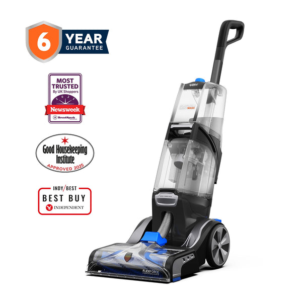 Vax Smartwash Pet-Design Carpet Cleaner | Kills 99% of Bacteria | Pre-treatment Wand – CDCW-SWXP, Grey, White and Teal