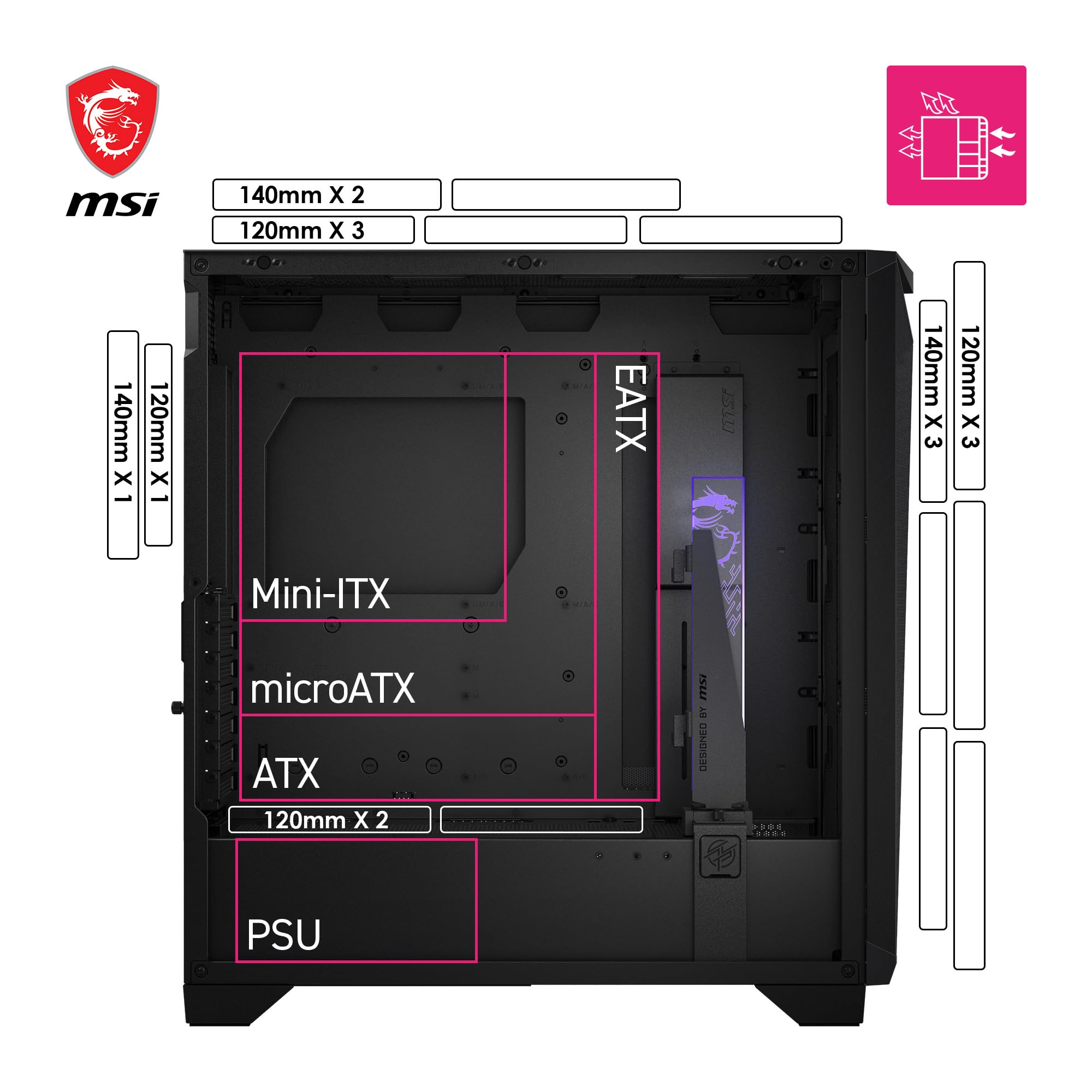 MPG VELOX 100P AIRFLOW