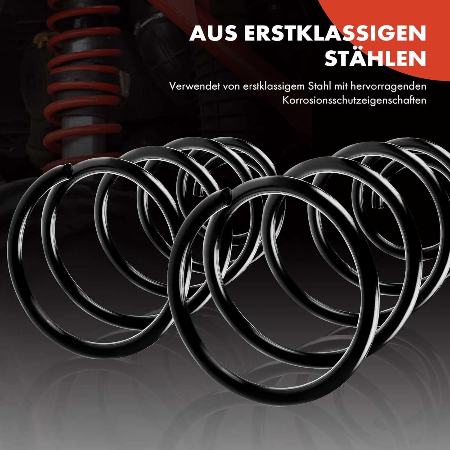 Frankberg 2x Coil Spring Rear axle Compatible with M.i.n.i R50 R53 C.o.o.p.e.r 1.6L 2001-2006
