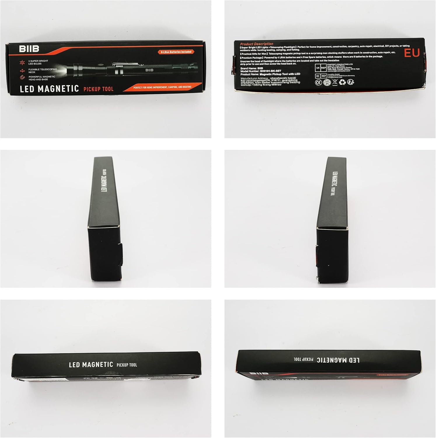 BIIB Gifts for Men, Gadgets for Men LED Magnetic Tool, Mens Gifts for Dad Birthday Gifts for Men Who Have Everything, Hand Tools for Men Secret Santa Christmas Gifts for Him Stocking Fillers for Men