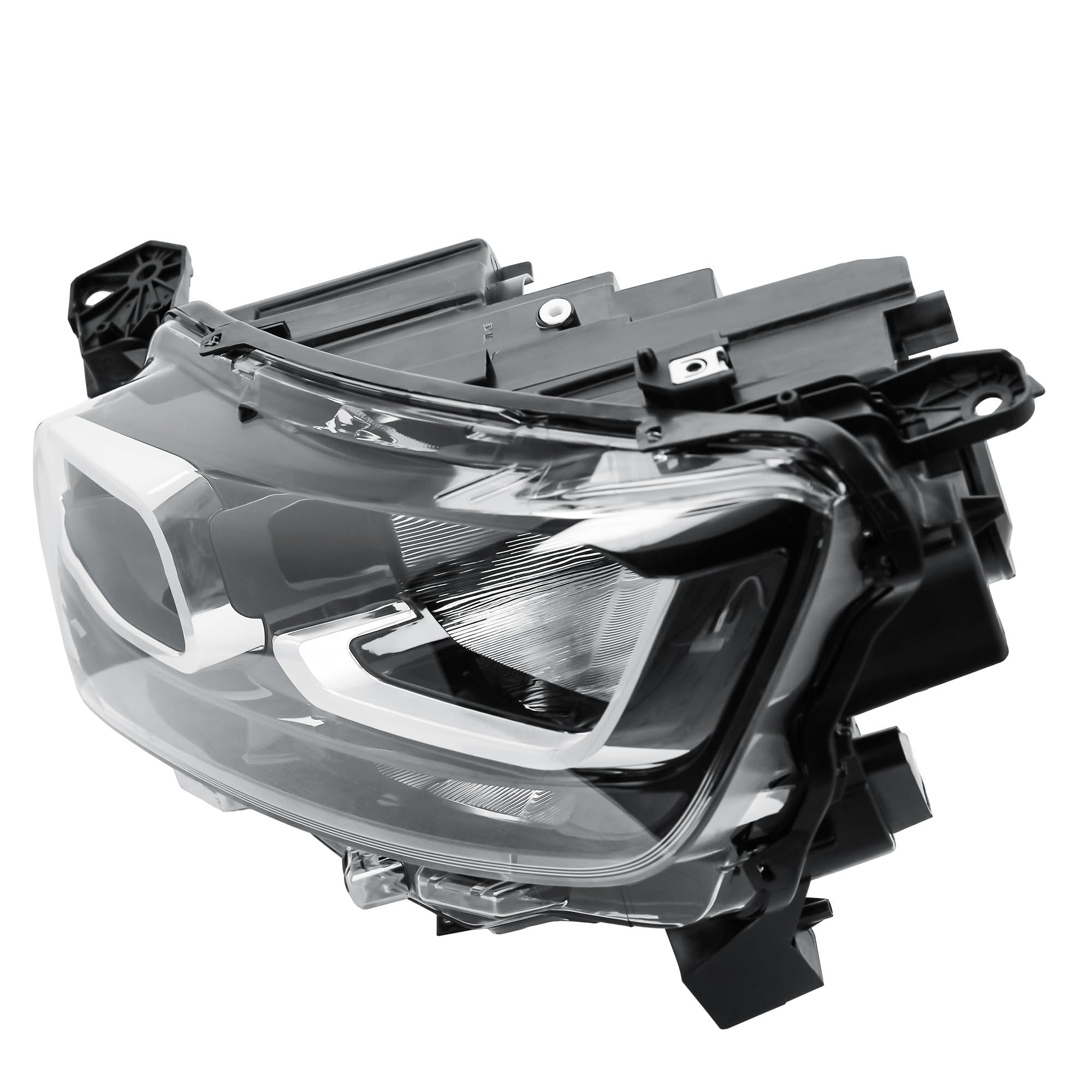 LONGLING Replacement Passenger (N/S) Side Headlight Head Lamp Electric Adjustment for Citroen Berlingo 2018-2024 Fiat Doblo 2022-2024