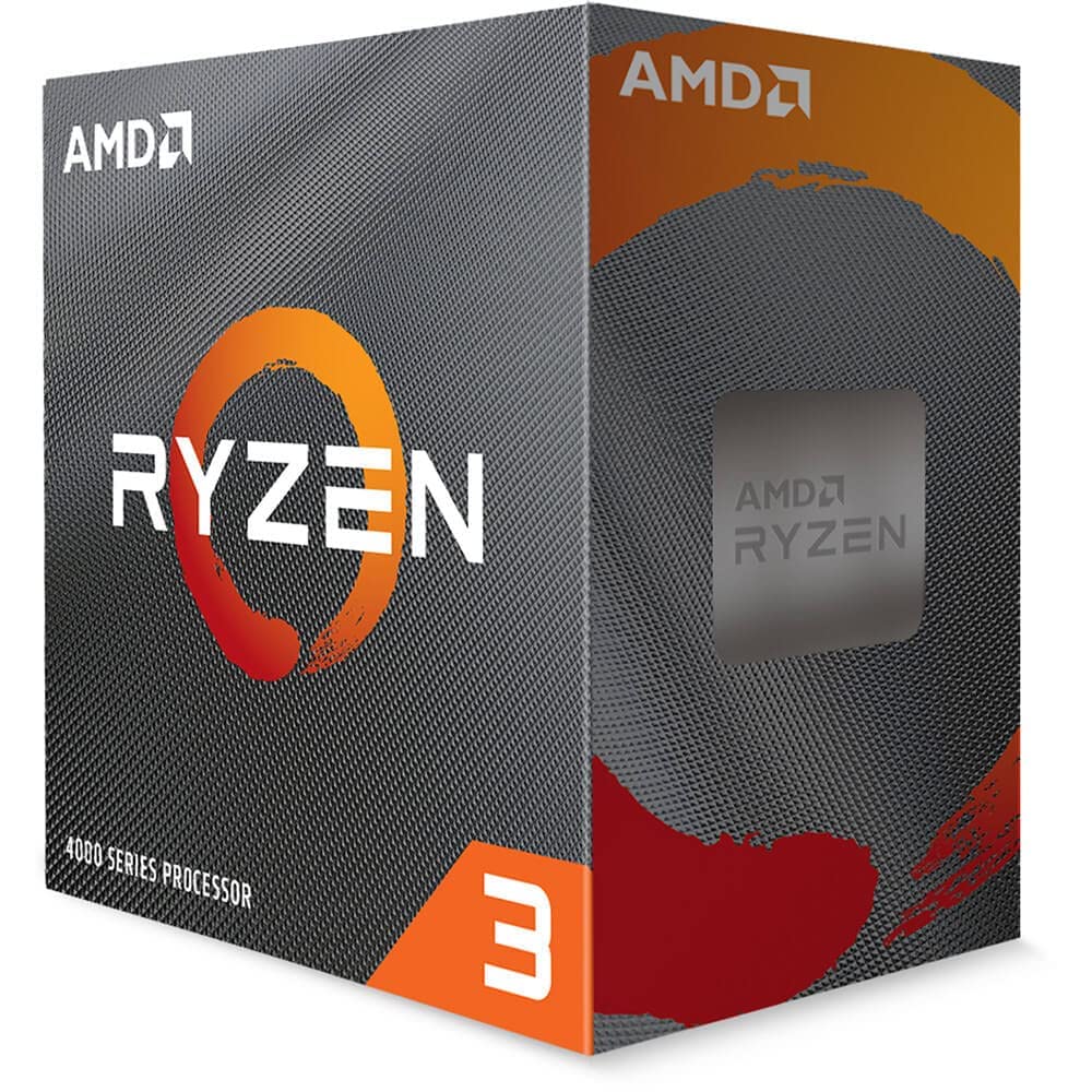 AMD Ryzensets 3 4100 processor (4 cores/8 threads, 65W DTP, 6 MB cache, up to 4.0 GHz max. Boost, wraith stealth cooler)