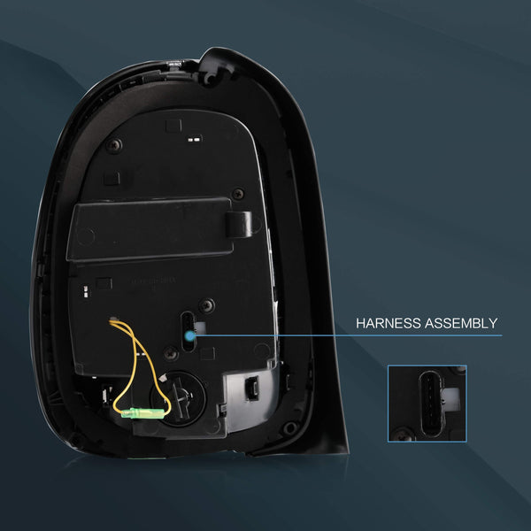 VLAND LED Tail Light Compatible with BMW Mini Cooper F55 F56 F57 2014-2021, Rear Lights with Sequential Turn Signal, Electroplated housing, Red