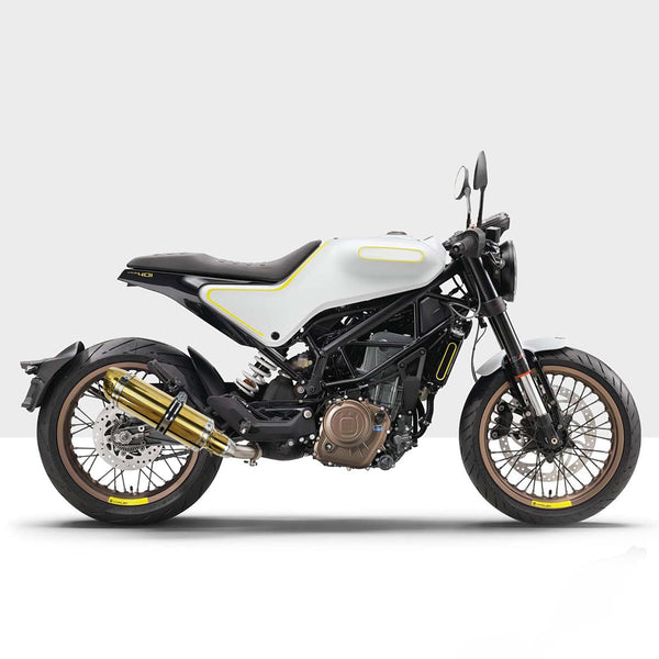 38mm 51mm Universal Motorcycle Golden Muffler Exhaust Stainless Steel Slip on Exhaust Pipe 1.5" 2" for Dirt Bike Street Bike Scooter ATV