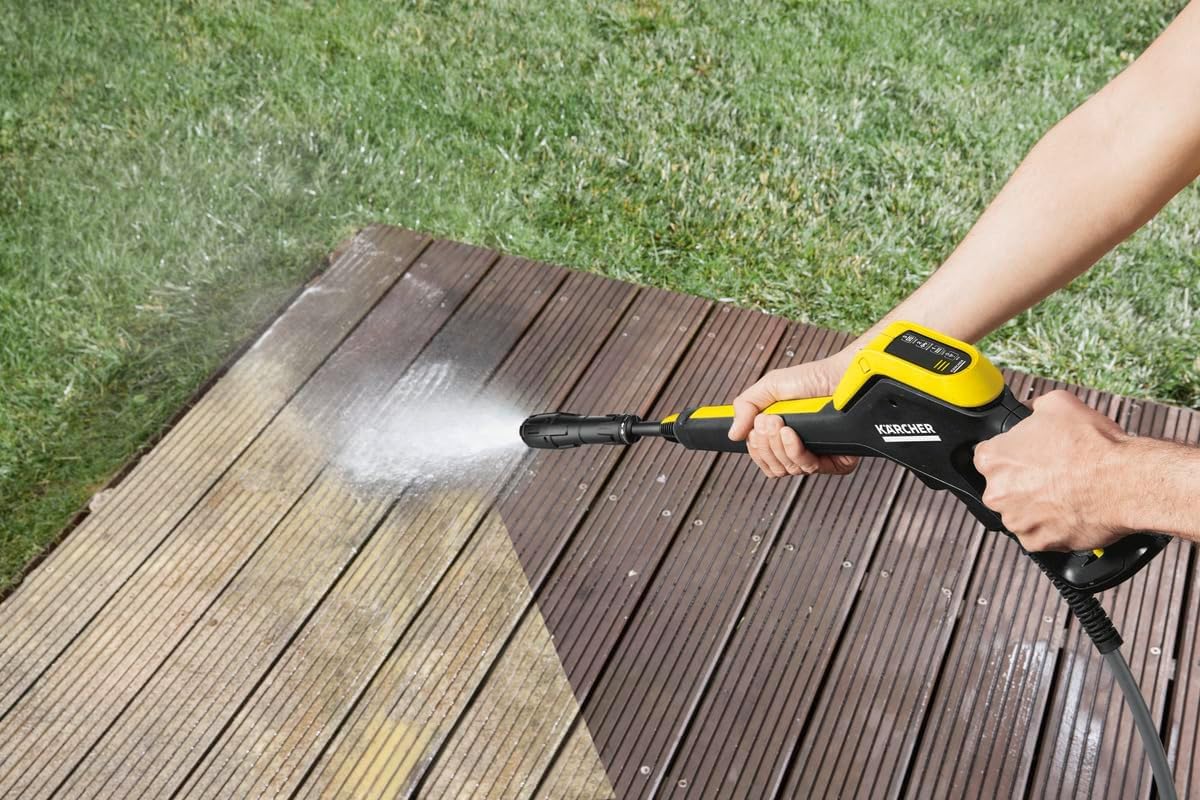 Kärcher K 4 Power Control Flex Pressure Washer, Pressure: max. 130 bar, Flow Rate: 420 l/h, Area Coverage: 30 m²/h, Water Filter, Weight: 11.5 kg, High-Pressure Flex Hose, Dirt Blaster, Spray Lance