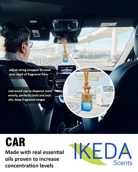 Car Air Fresheners for Men | Air Fresheners with Odour Eliminator Technology | Long Lasting Fragrance Car Accessories for Men | Strong Scents Perfume Diffusers (10ml Dark Night)