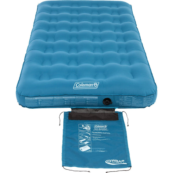 Coleman Luftbett Extra langlebiges Einzelbett/Doppelbett, Campingbett, Beflocktes Einzel-/Doppel-Luftbett, aufblasbare Luftmatratze, stabiles und langlebiges Komfortbett für den Innen und Außenbereich