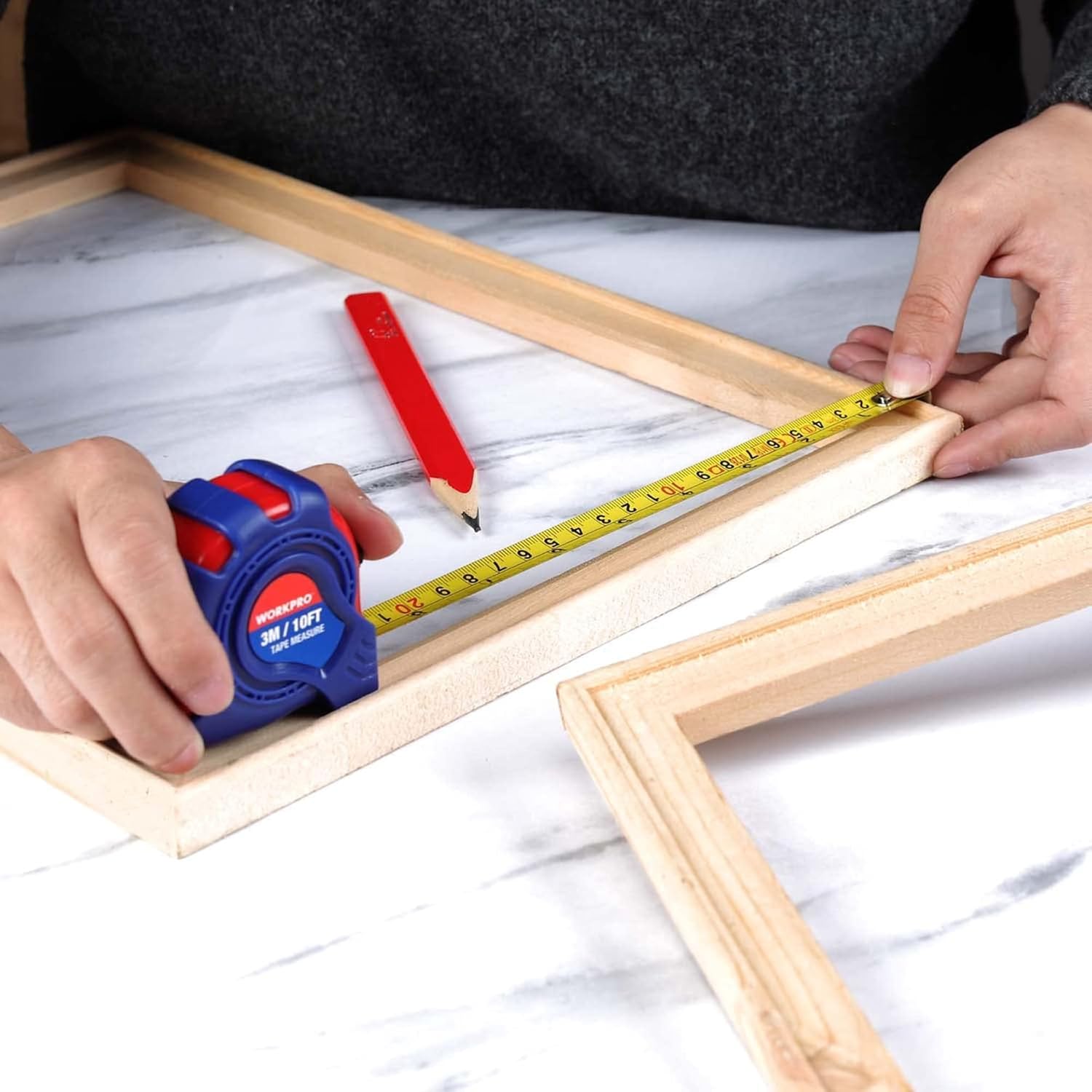 WORKPRO 160-Piece Home Repair Tool Kit with Durable Storage Case, Household DIY Tool Set Including Pliers, Sockets, Screwdrivers, Hex Keys, Wrenches, Ideal for DIY, Workshop, Garage