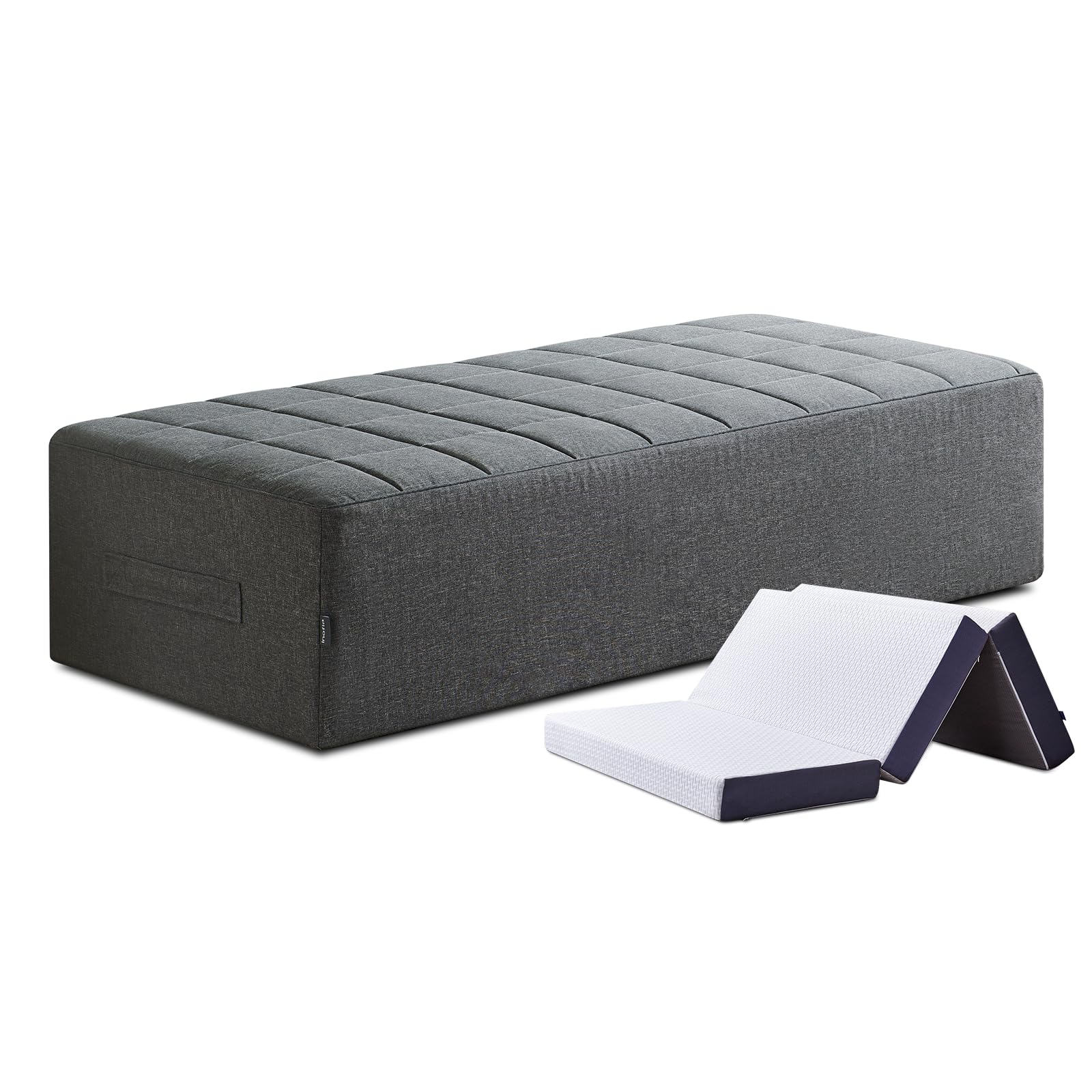 Inofia Folding Mattress Cover, Sofa Bed Cover, Foldable Mattress Storage Bag, Durable Carry Case Fits for 10cm King Tri Folding Mattress,Washable