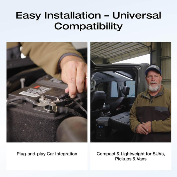 EF EcoFlow 500W Alternator Charger, 3-in-1 Fast-Charging XT60 Charger, 1kWh in 2.1 hr, GaN Tech, Vehicle Battery Maintainer & Jump Starter, App Control, Safe for SUVs, RVs, Camping & Vanlife