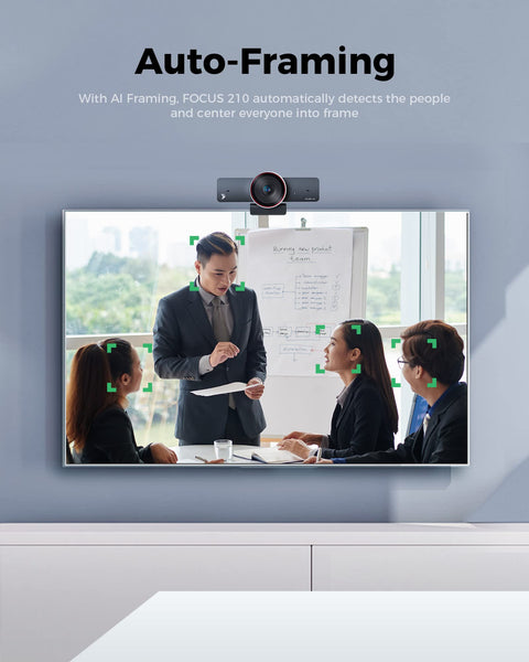 WYRESTORM 4K Conference Webcam with AI Tracking, Auto Framing, 120° Wide Angle, 90fps, 8X Digital Zoom, ePTZ, Dual Mics, Conference Room Webcam for Video Call, Remote Education, HD Live Streaming