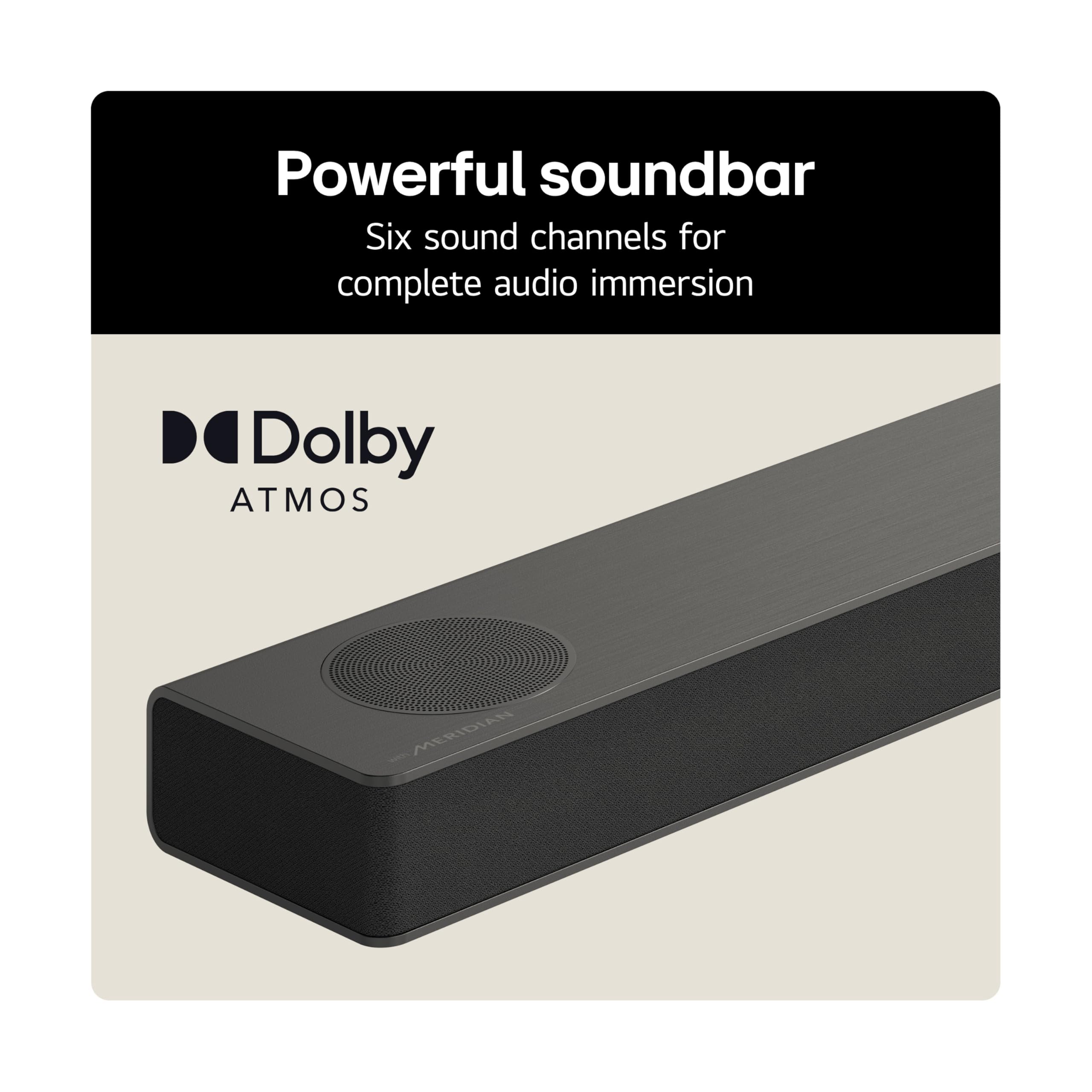 LG USC9S Bluetooth Soundbar for TV with Dolby Atmos & Wireless Subwoofer 3.1 channel