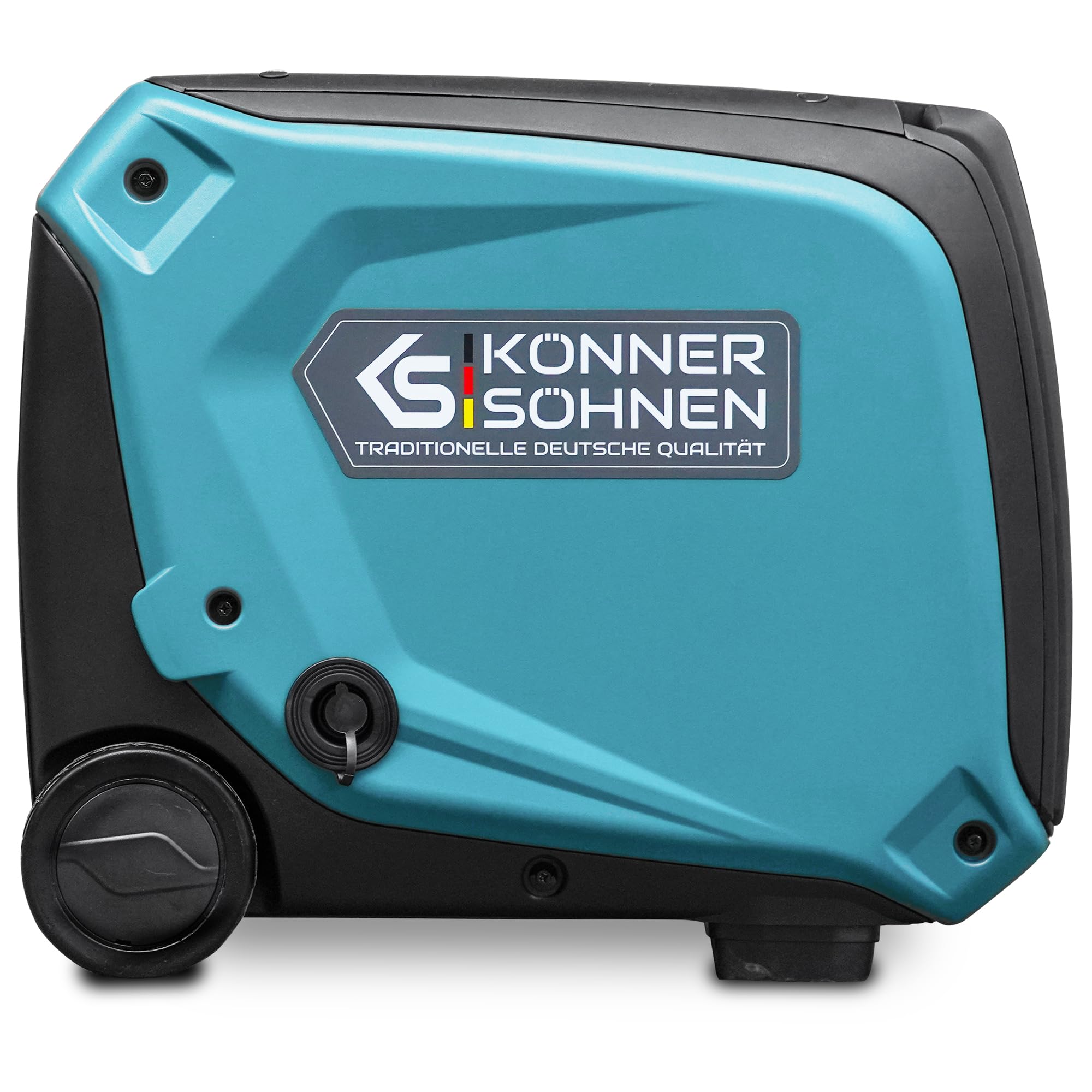 Könner & Söhnen KS 3100iG S portable LPG/petrol inverter generator 3100 W,UK Plug Socket 1x13 A (230 V), 2 USB ports,copper winding,silent inverter generator,dual fuel generator