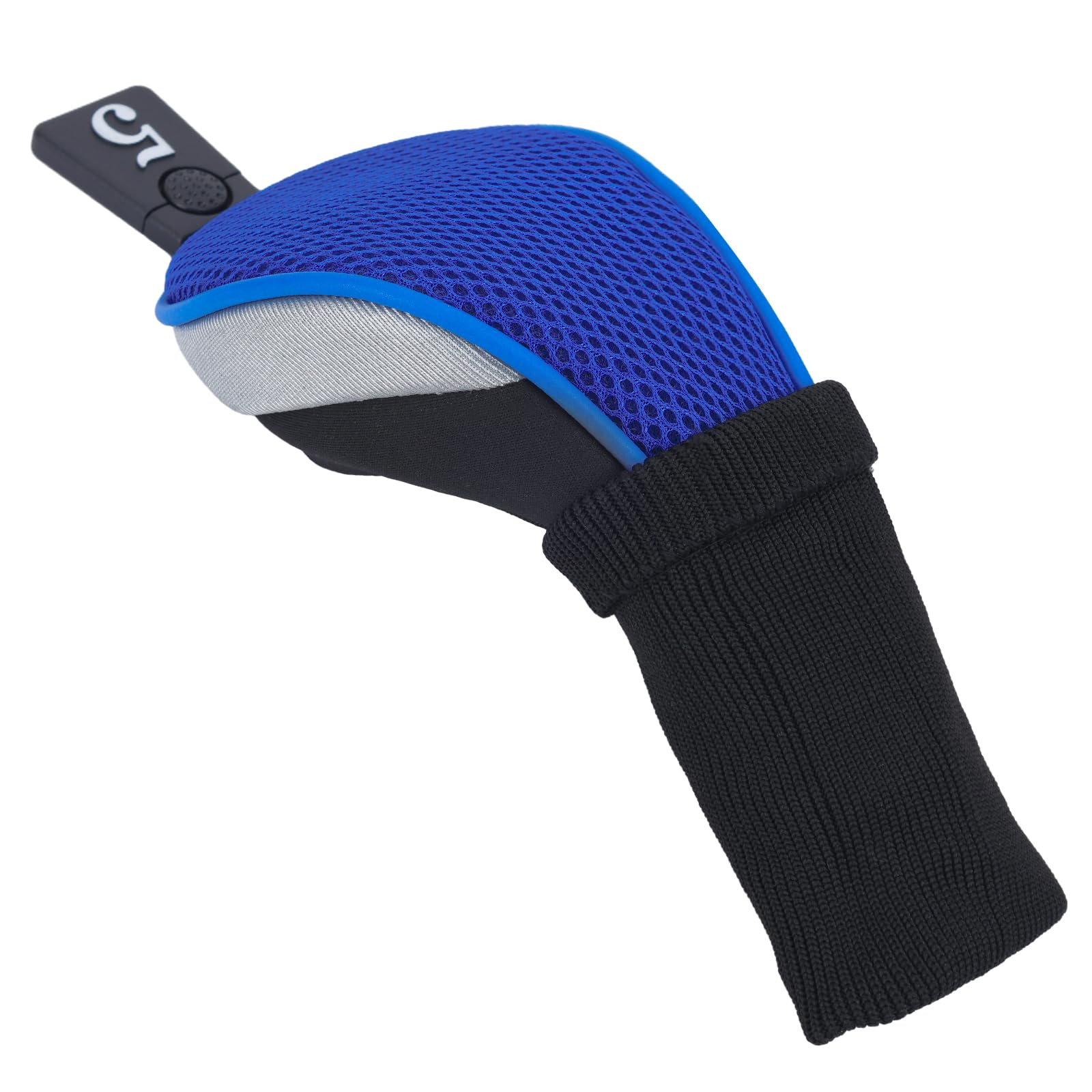 Andux 5pcs/Set Golf 460cc Driver Fairway Wood Club Head Covers Long Neck Black/Blue