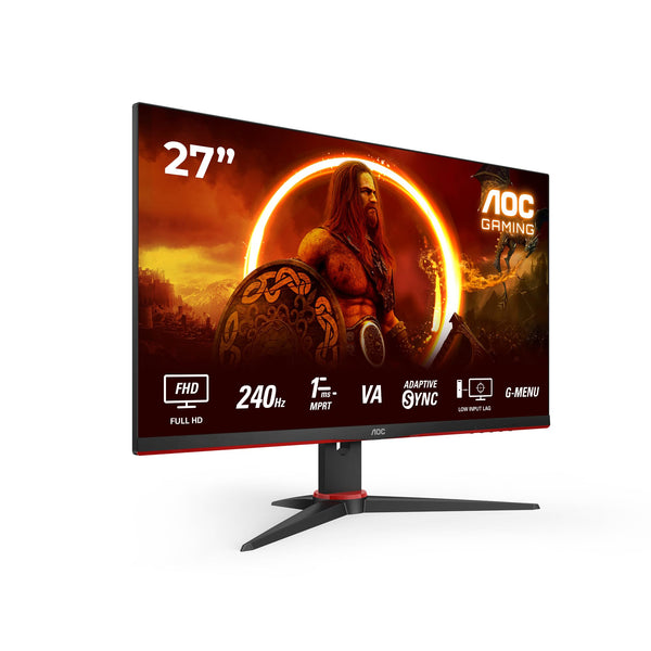 AOC Gaming 25G3ZM/BK - 24.5" 240Hz FHD Monitor, 0.5ms MPRT, FreeSync Premium (1920x1080, HDMI 2.0 x 2, DisplayPort 1.2 x 1, Headphone out (3.5mm)) black/red