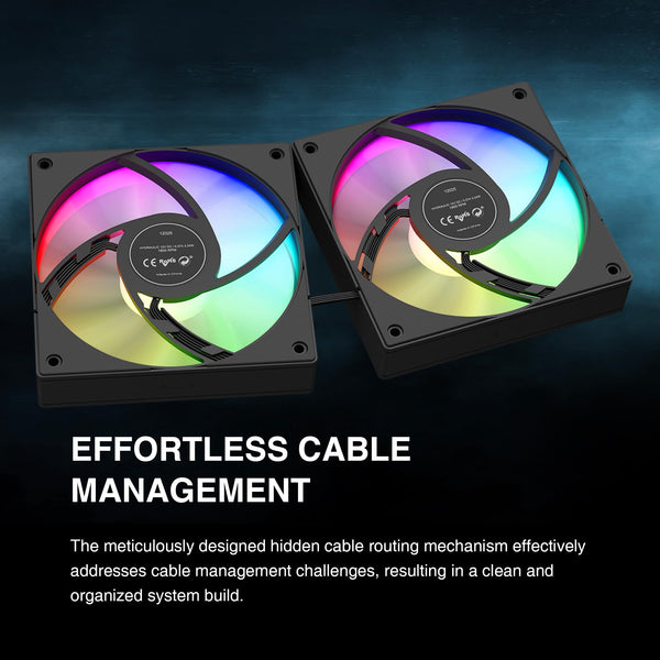 GAMDIAS CHIONE E4 240mm AIO Liquid CPU Cooler, Real-Time Digital Display Patented PWM Pump, 2 x 120mm Easy Cable Management Daisy Chained Fans w/ ARGB Sync, Intel LGA 1851/1700/1200；AMD AM5/AM4, Black