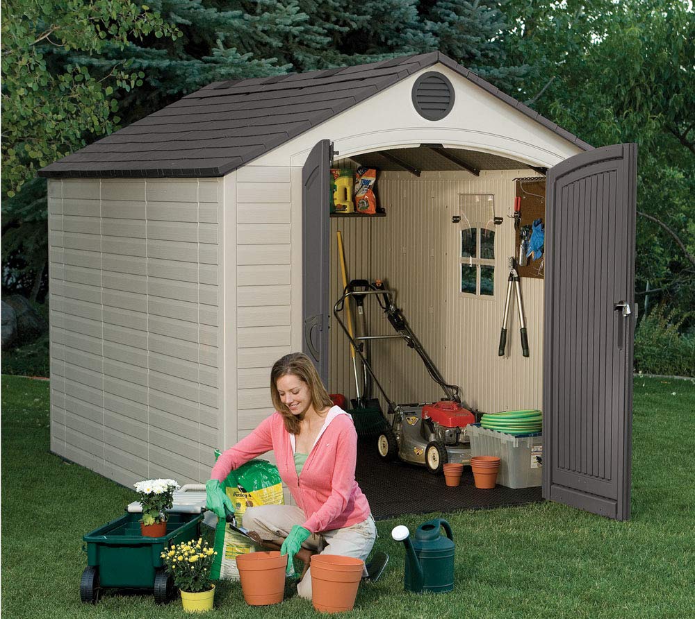 Lifetime 60282 Outdoor Storage Shed, 7 x 12 ft.